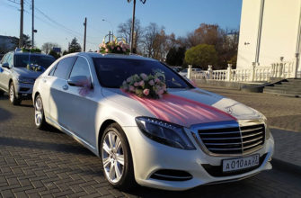 Аренда Мерседес на свадьбу с водителем в Краснодаре